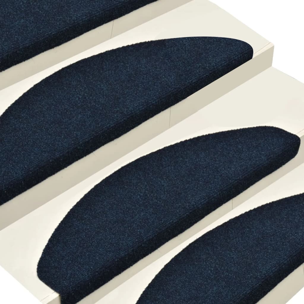Trapmatten Zelfklevend 5 St 65X21X4 Cm Naaldvilt Marineblauw