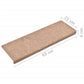 Trapmatten 5 St 65X25 Cm Naaldvilt Bruin