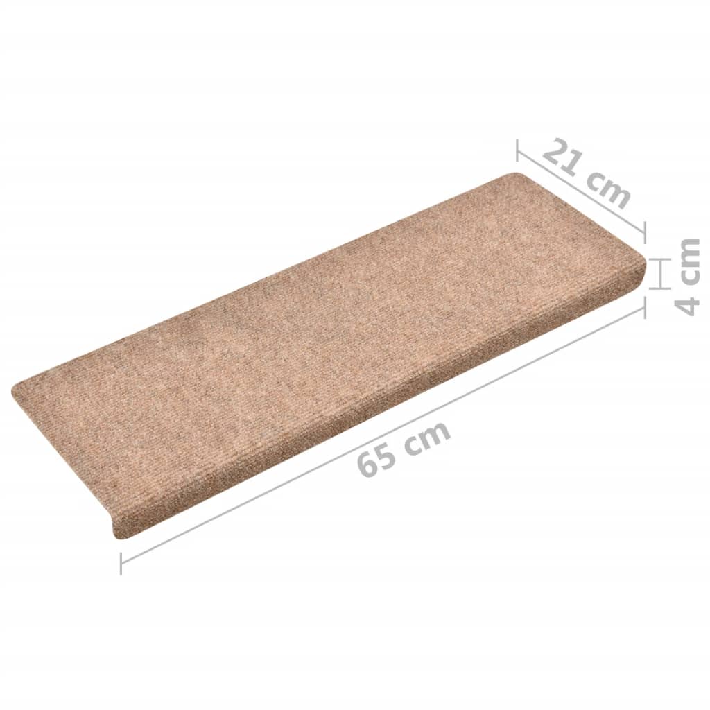 Trapmatten 5 St 65X25 Cm Naaldvilt Bruin