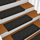 Trapmatten 10 St 65X25 Cm Naaldvilt Zwart