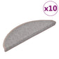Trapmatten 10 St 56X20 Cm Lichtbruin