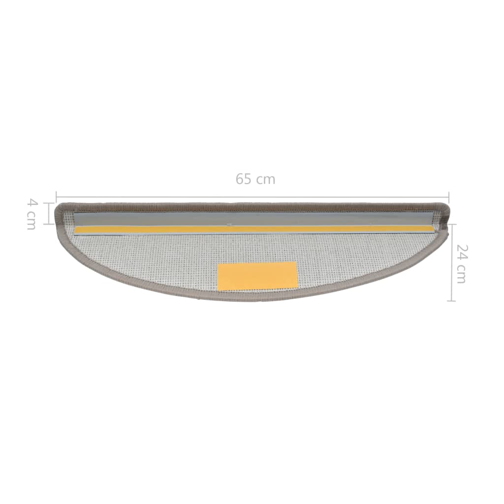 Trapmatten 5 St 65X28 Cm Taupe