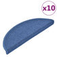 Trapmatten 10 St 65X28 Cm Blauw