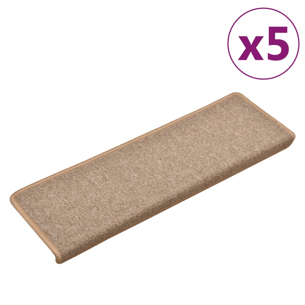 Trapmatten 5 St 65X25 Cm Lichtbruin
