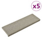 Trapmatten 5 St 65X25 Cm Lichtgrijs