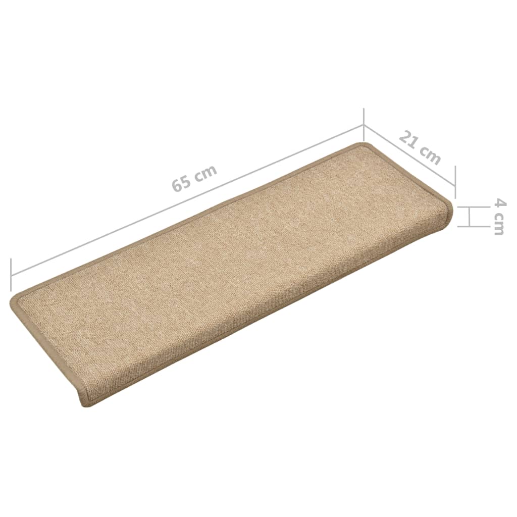 Trapmatten 5 St 65X25 Cm Taupe