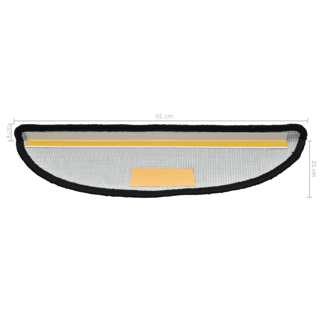 Trapmatten 5 St 65X25 Cm Zwart