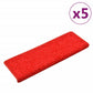 Trapmatten 5 St 65X25 Cm Rood