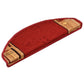Trapmatten Zelfklevend 5 St 65X25 Cm Rood
