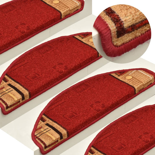 Trapmatten Zelfklevend 5 St 65X25 Cm Rood