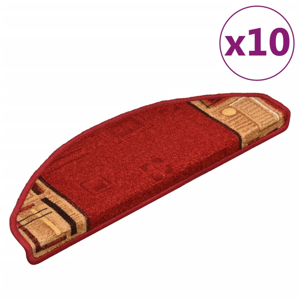 Trapmatten Zelfklevend 10 St 65X25 Cm Rood