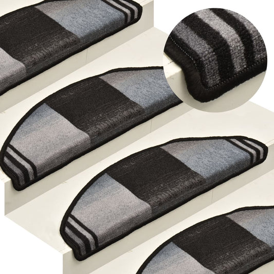 Trapmatten Zelfklevend 5 St 65X25 Cm Zwart En Grijs