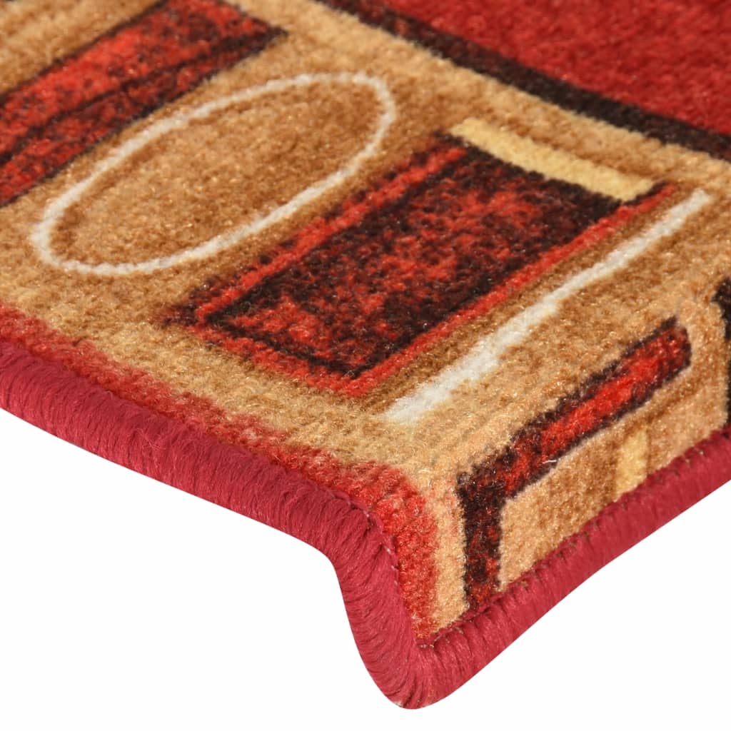 Trapmatten Zelfklevend 5 St 65X25 Cm Rood