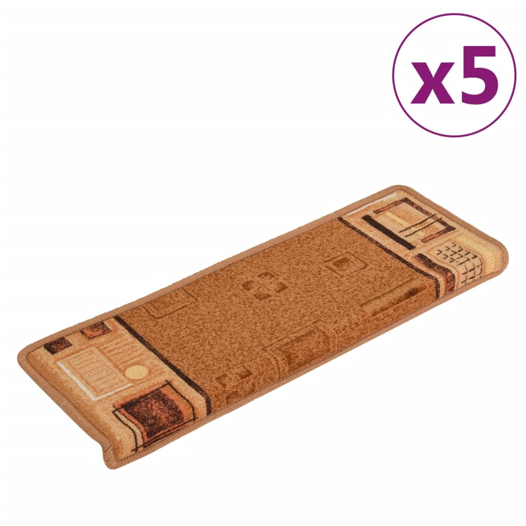 Trapmatten Zelfklevend 5 St 65X25 Cm Beige