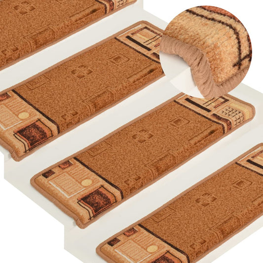 Trapmatten Zelfklevend 5 St 65X25 Cm Beige