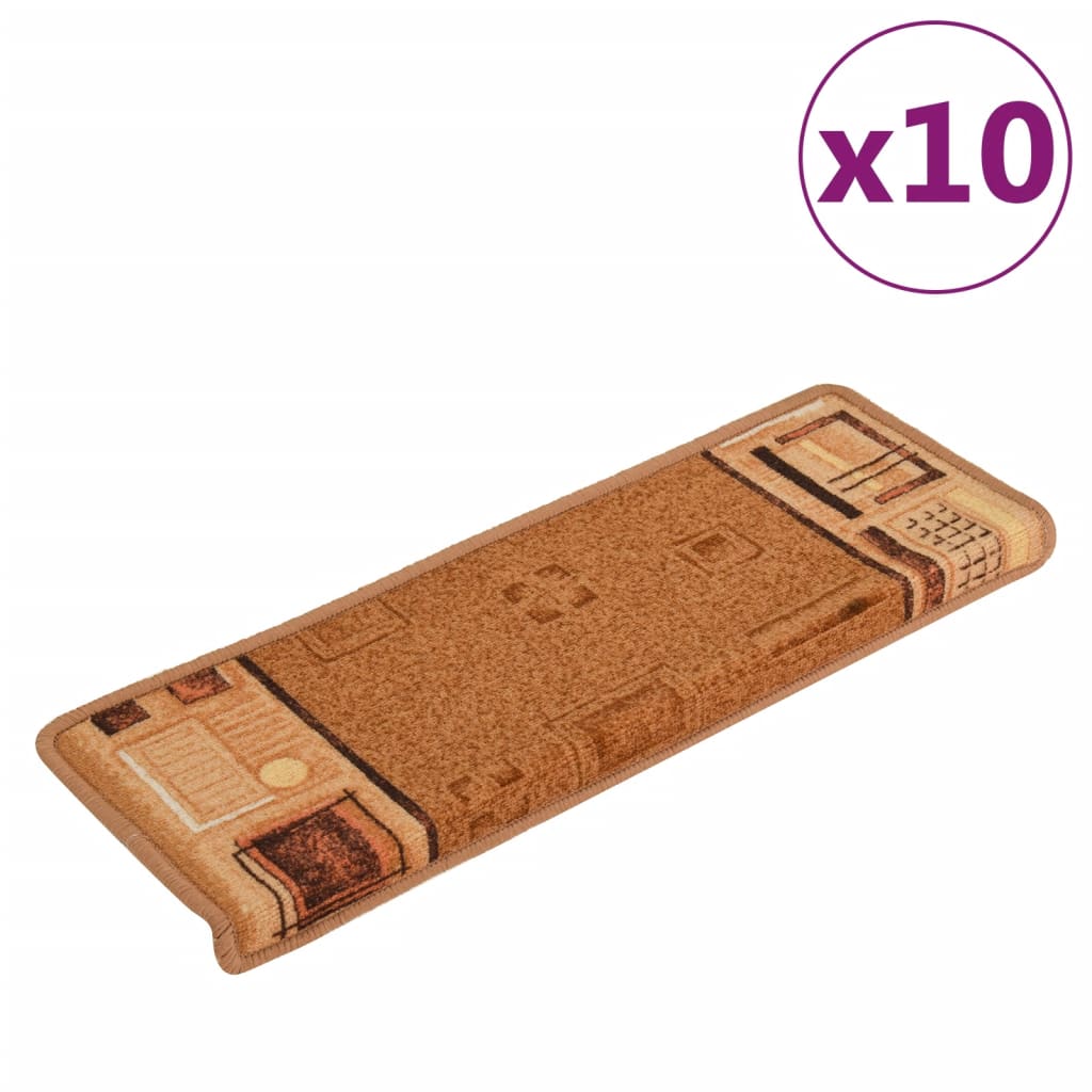 Trapmatten Zelfklevend 10 St 65X25 Cm Beige