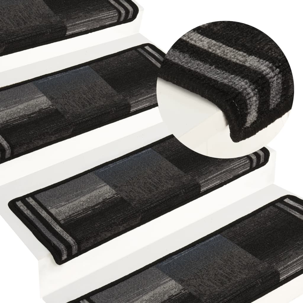 Trapmatten Zelfklevend 5 St 65X25 Cm Zwart En Grijs
