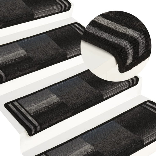 Trapmatten Zelfklevend 5 St 65X25 Cm Zwart En Grijs