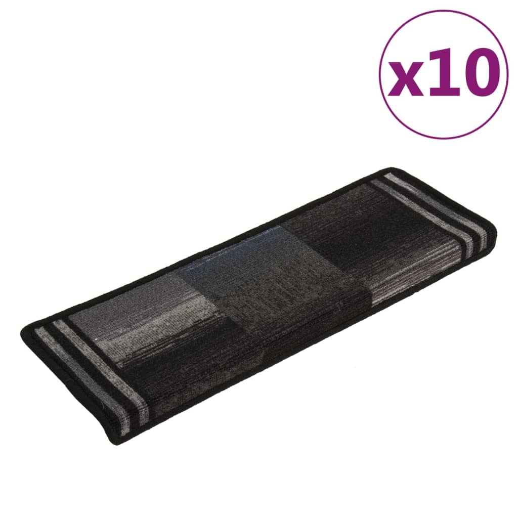 Trapmatten Zelfklevend 10 St 65X25 Cm Zwart En Grijs