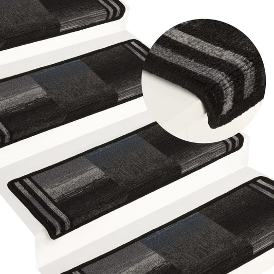 Trapmatten Zelfklevend 10 St 65X25 Cm Zwart En Grijs
