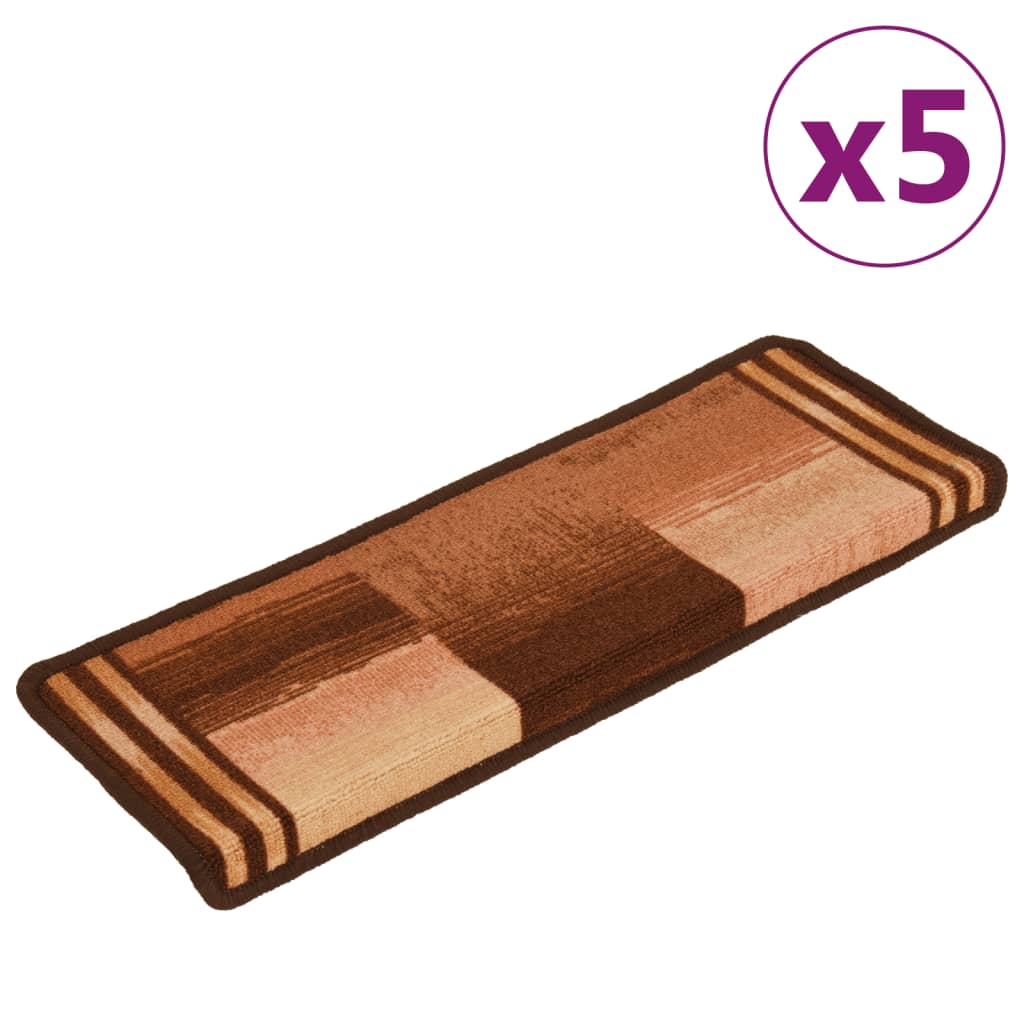 Trapmatten Zelfklevend 5 St 65X25 Cm Bruin