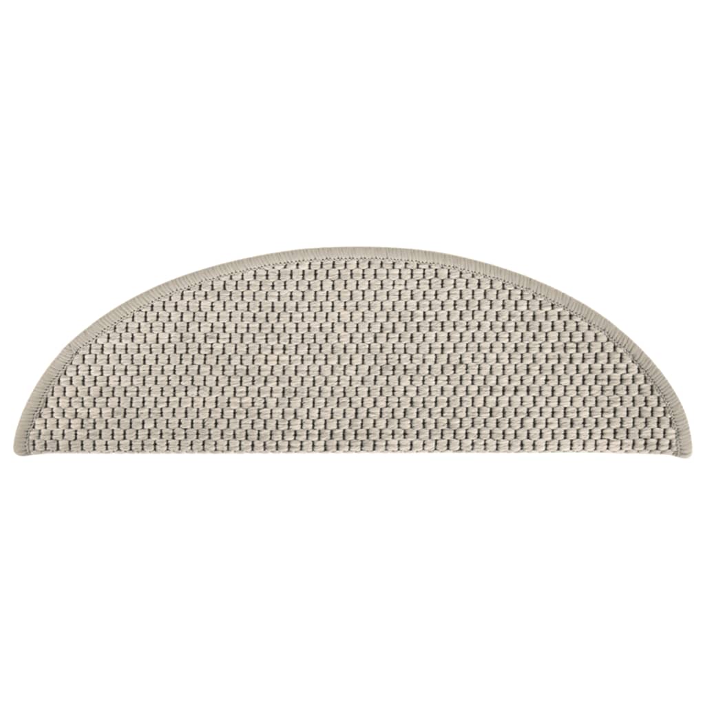 Trapmatten Zelfklevend 15 St Sisal-Look 56X20 Cm Taupe