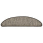 Trapmatten Zelfklevend 15 St Sisal-Look 56X20 Cm Zilverkleurig