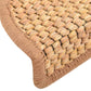Trapmatten Zelfklevend 15 St Sisal-Look 56X20 Cm Oranje