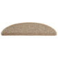 Trapmatten Zelfklevend 15 St Sisal-Look 56X20 Cm Donkerbeige