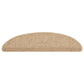 Trapmatten Zelfklevend 15 St Sisal-Look 56X20 Cm Zandkleurig