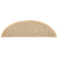 Trapmatten Zelfklevend 15 St Sisal-Look 56X20 Cm Lichtbeige