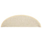 Trapmatten Zelfklevend 15 St Sisal-Look 56X20 Cm Crèmekleurig