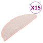 Trapmatten Zelfklevend 15 St Sisal-Look 65X25 Cm Rood