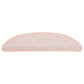 Trapmatten Zelfklevend 15 St Sisal-Look 65X25 Cm Rood