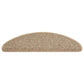 Trapmatten Zelfklevend 15 St Sisal-Look 65X25 Cm Donkerbeige