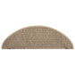 Trapmatten Zelfklevend 15 St Sisal-Look 65X25 Cm Donkerbeige