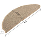 Trapmatten Zelfklevend 15 St Sisal-Look 65X25 Cm Donkerbeige