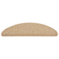 Trapmatten Zelfklevend 15 St Sisal-Look 65X25 Cm Zandkleurig