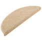 Trapmatten Zelfklevend 15 St Sisal-Look 65X25 Cm Lichtbeige