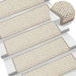 Trapmatten Zelfklevend 15 St Sisal-Look 65X25 Cm Beige