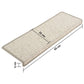 Trapmatten Zelfklevend 15 St Sisal-Look 65X25 Cm Zilverkleurig