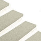 Trapmatten Zelfklevend 15 St Sisal-Look 65X25 Cm Grijs