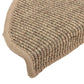 Trapmatten Zelfklevend 15 St 65X25 Cm Donkerbeige