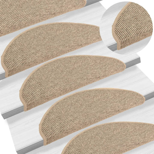 Trapmatten Zelfklevend 15 St 65X25 Cm Donkerbeige