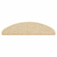 Trapmatten Zelfklevend 15 St Sisal-Look 65X25 Cm Beige