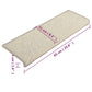 Trapmatten Zelfklevend 15 St 65X25 Cm Zilverkleurig
