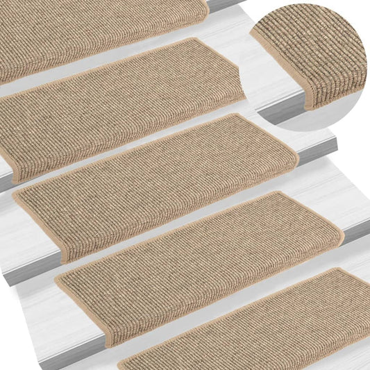 Trapmatten Zelfklevend 15 St 65X25 Cm Donkerbeige