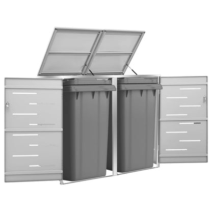 Containerberging Dubbel 138X77,5X115,5 Cm Roestvrij Staal