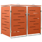 Containerberging Dubbel 138X77,5X115,5 Cm Roestvrij Staal