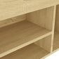 Schoenenbank Met Kussen 104X30X49 Cm Spaanplaat Sonoma Eiken